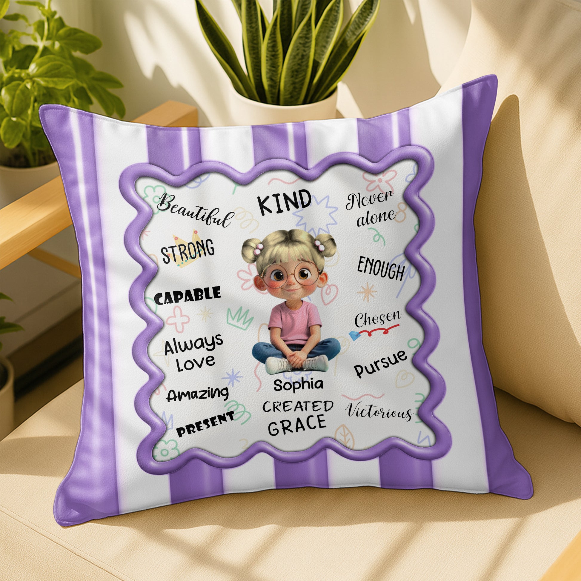 Beautiful Kind Strong Capable Always Love Amazing Pillow