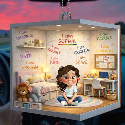 I Am Amazing, Loved, Enough With Teddy Bear And Elephant