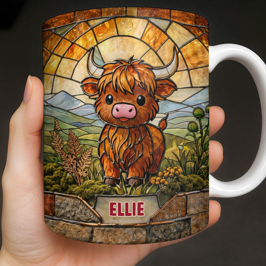 My Cow Stained Glass Landscape