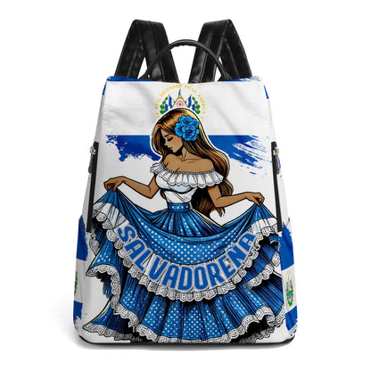 Salvadoreña - Mochila de Cuero Personalizada - LA001_BP