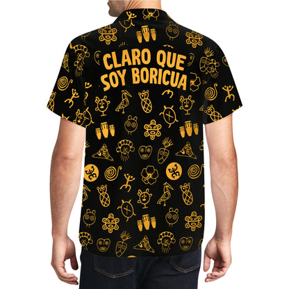 Claro Que Soy Boricua - Chemise hawaïenne unisexe personnalisée personnalisée - LA002_HW