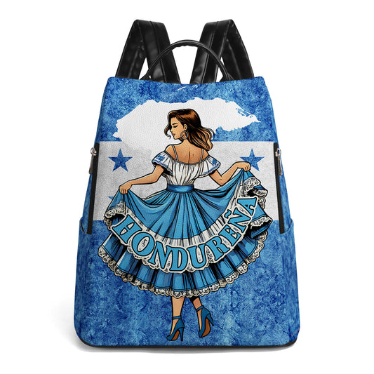 Hondureña - Personalized Custom Leather BackPack - LA004_BP