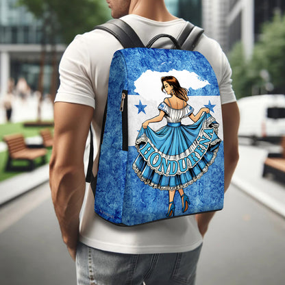 Hondureña - Mochila de Cuero Personalizada - LA004_BP