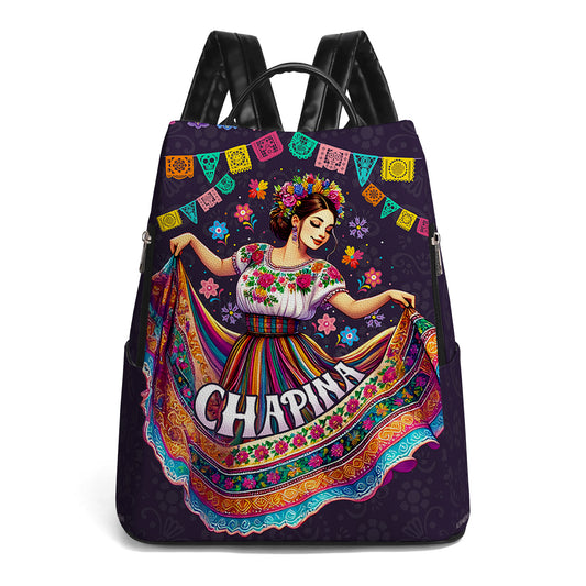 Chapina - Mochila de cuero personalizada - LA005_BP