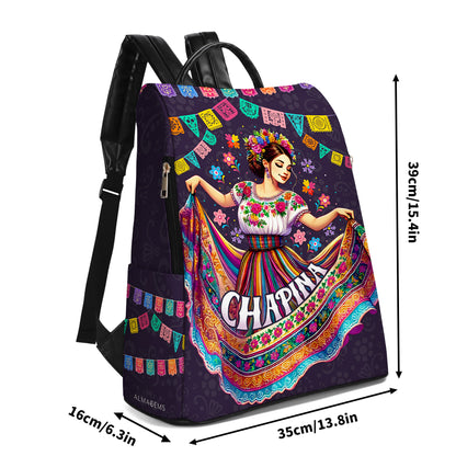 Chapina - Personalized Custom Leather BackPack - LA005_BP