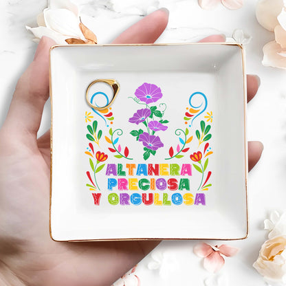 Altanera, Preciosa Y Orgullosa - Plat à bijoux personnalisé - LA005_SCRD