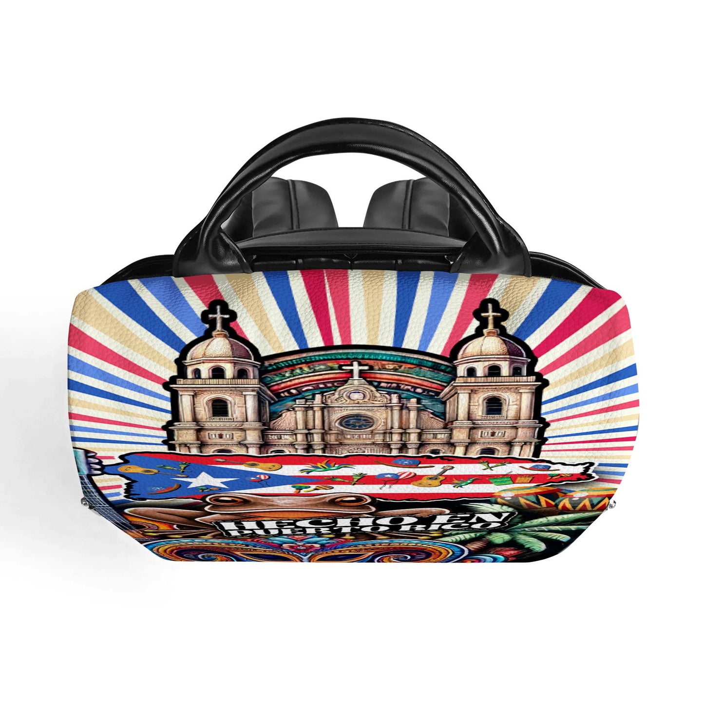 Hecho En Puerto Rico - Mochila De Cuero Personalizada - LA006_BP