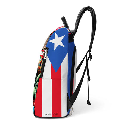 Hecho En Puerto Rico - Mochila De Cuero Personalizada - LA006_BP