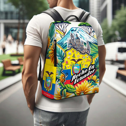Fabriqué en Équateur - Sac à dos en cuir personnalisé - LA009_BP