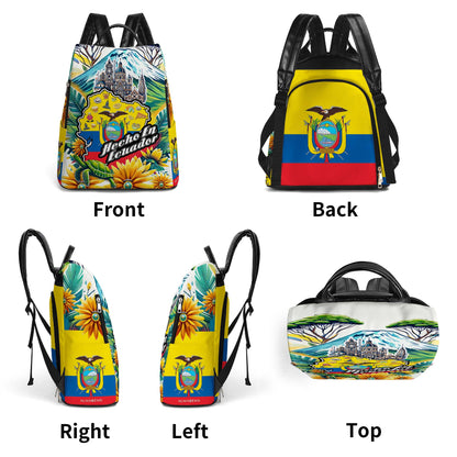 Fabriqué en Équateur - Sac à dos en cuir personnalisé - LA009_BP