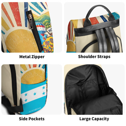 Fabriqué au Honduras - Sac à dos en cuir personnalisé - LA010_BP