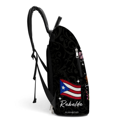 Je suis Boricua. Pero No Te Pases - Sac à dos en cuir personnalisé - LA011_BP