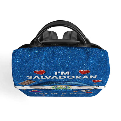 Je suis Salvadorien, mais je ne te laisse pas tranquille ! Sac à dos en cuir personnalisé - LA014_BP