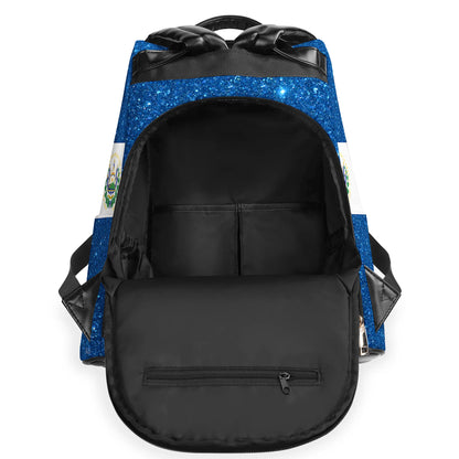 Je suis Salvadorien, mais je ne te laisse pas tranquille ! Sac à dos en cuir personnalisé - LA014_BP