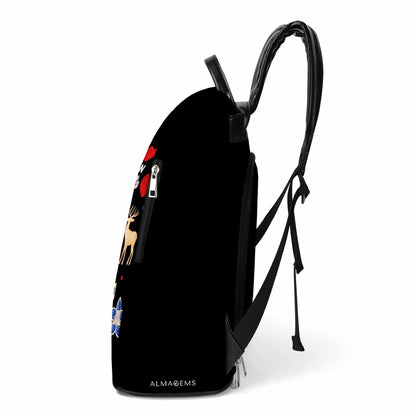Soy Hondureño Pero No Te Pases - Mochila de Cuero Personalizada - LA016_BP