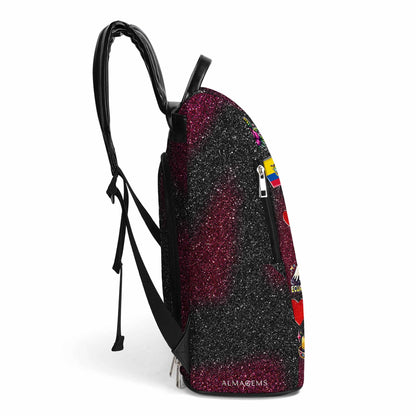 Soy Ecuatoriana Pero No Te Pases - Mochila de Cuero Personalizada - LA017_BP
