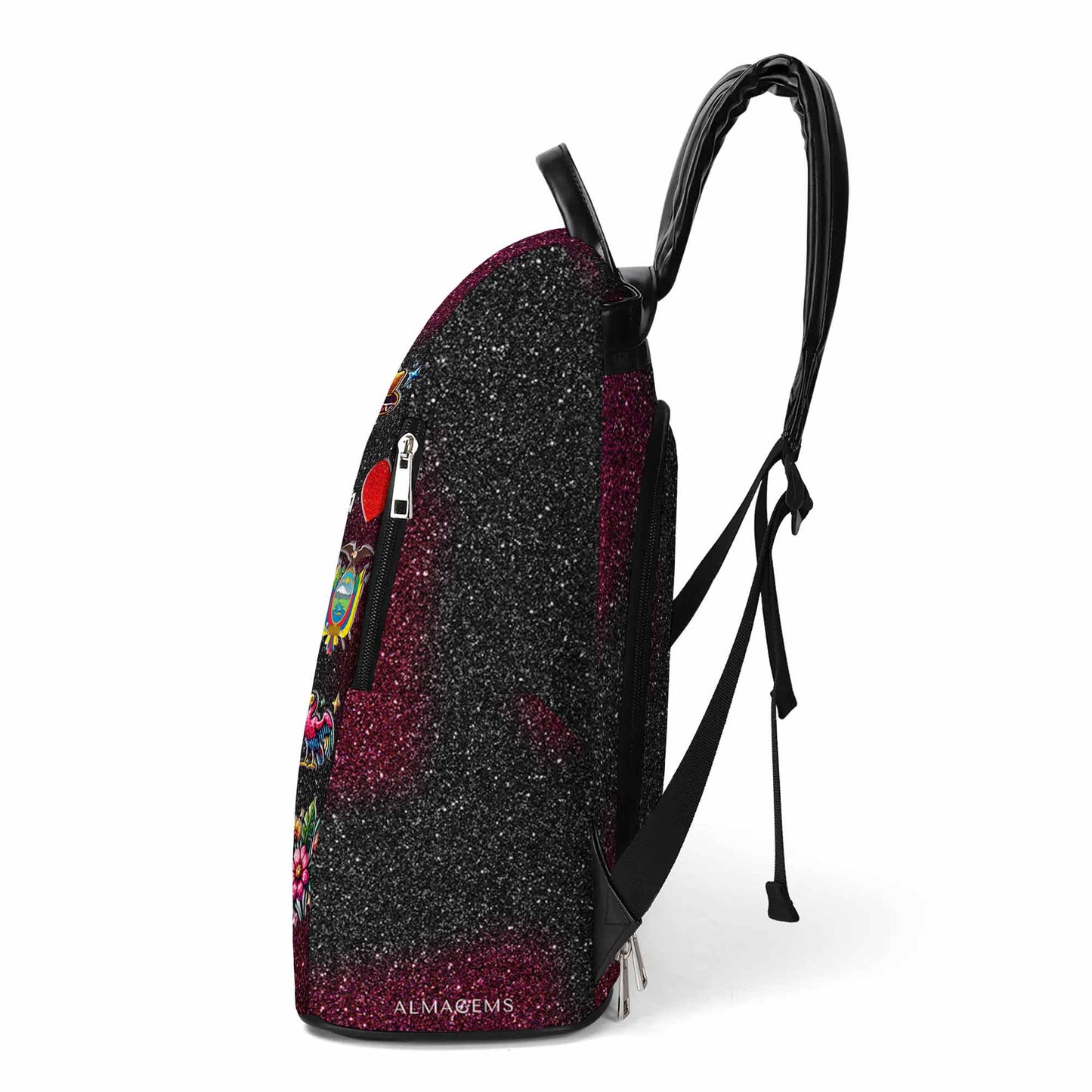 Soy Ecuatoriana Pero No Te Pases - Mochila de Cuero Personalizada - LA017_BP