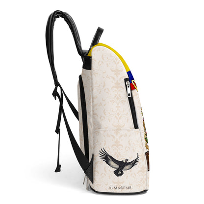 COLOMBIE. J'ai ça dans le sang - Sac à dos en cuir personnalisé - LA018_BP