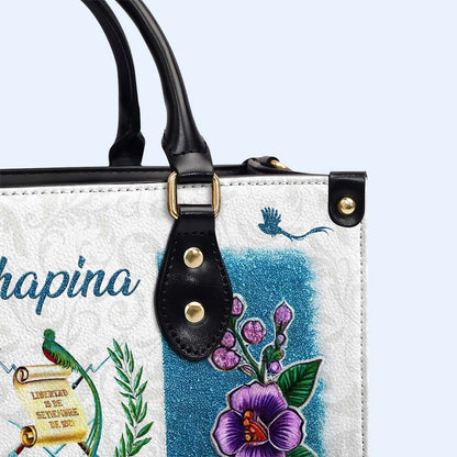 CHAPINA. J'AI DANS LE SANG - Sac à main en cuir personnalisé - LA019_HB