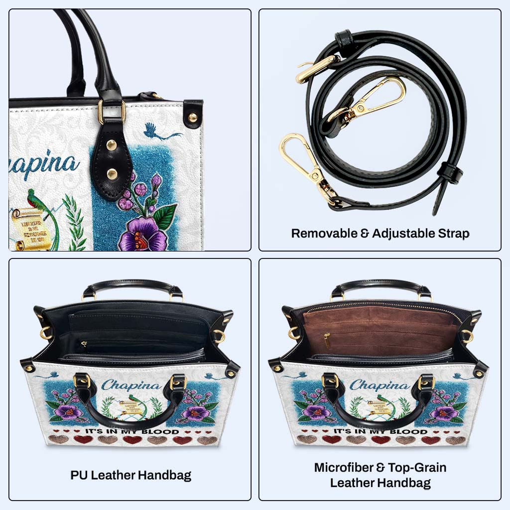 CHAPINA. J'AI DANS LE SANG - Sac à main en cuir personnalisé - LA019_HB