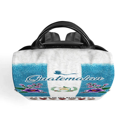 Guatémaltèque. J'ai ça dans le sang - Sac à dos en cuir personnalisé - LA019_BP