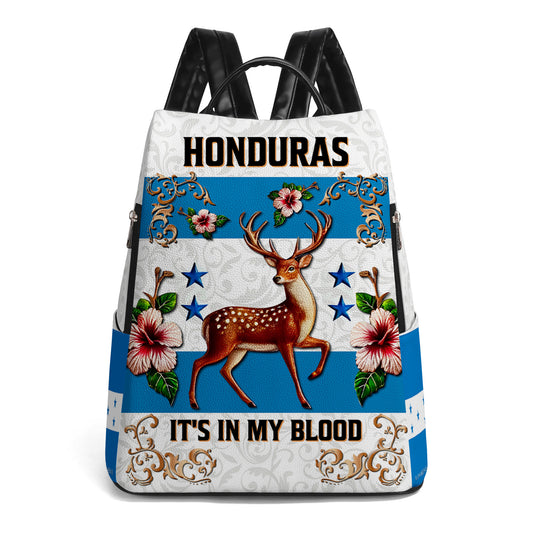 Honduras. Lo llevo en la sangre - Mochila de piel personalizada - LA022_BP