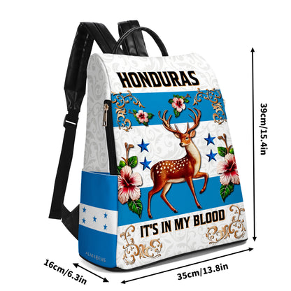 Honduras. Lo llevo en la sangre - Mochila de piel personalizada - LA022_BP