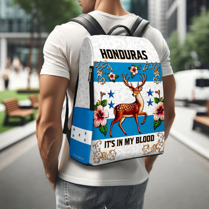 Honduras. Lo llevo en la sangre - Mochila de piel personalizada - LA022_BP