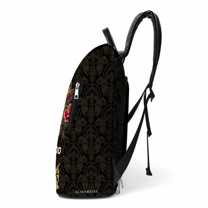 Ecuatoriano Está en mi Sangre - Mochila de Cuero Personalizada - LA024_BP