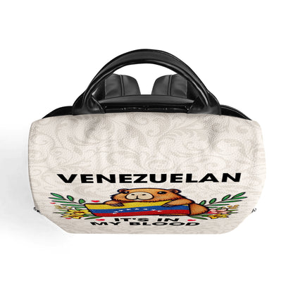 Venezuela, c'est dans mon sang ! Sac à dos en cuir personnalisé - LA033_BP
