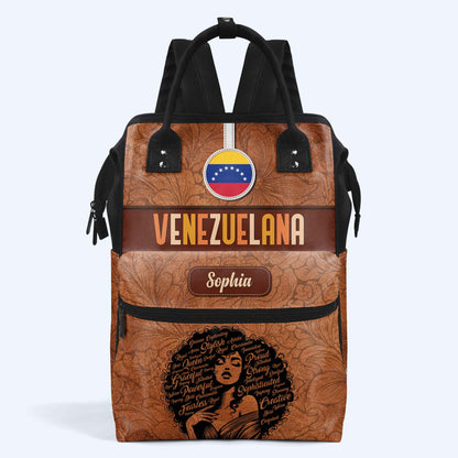 Inside The Latin Girl - Personalized Custom Duckbilled Travel Backpack - LA035_DKB