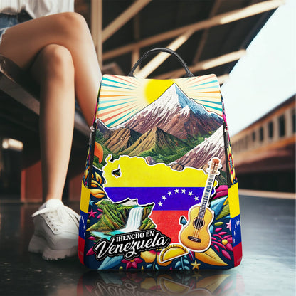 Fabriqué au Venezuela - Sac à dos en cuir personnalisé - LA046_BP