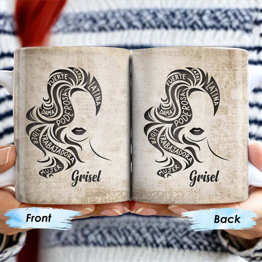 Strong Brave True Woman Silhouette Mug
