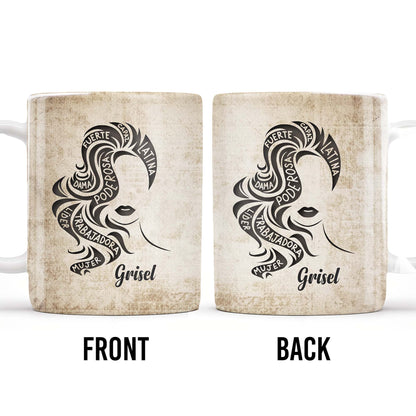 Strong Brave True Woman Silhouette Mug