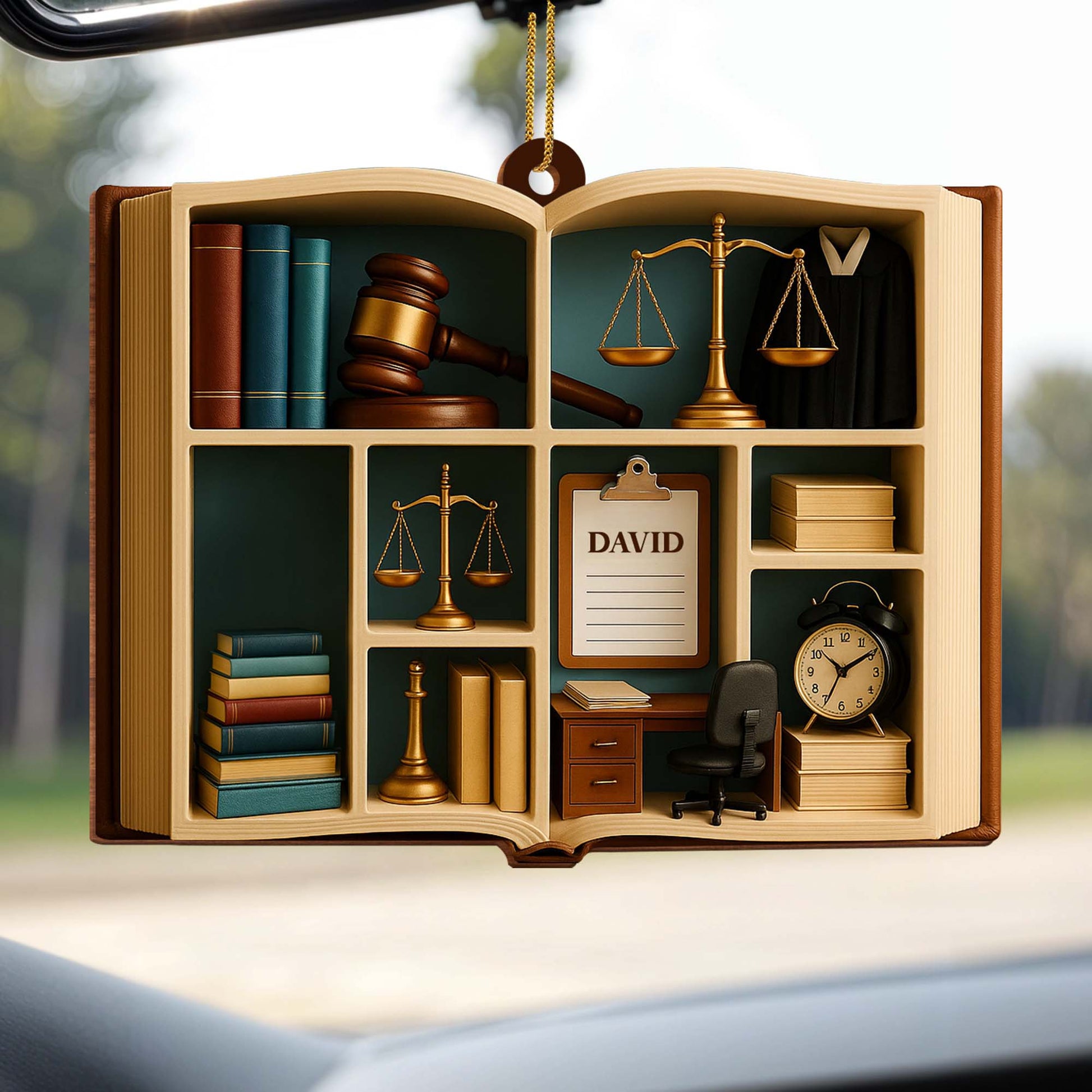 Celebrate Your Achievements With Scales Of Justice And Gavel