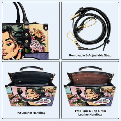 Creo que me gusta esta pequeña vida - Bolso de cuero personalizado - LL01
