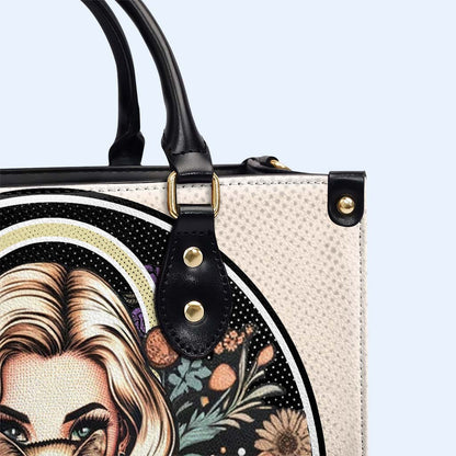 Karma Is A Cat - Sac à main en cuir personnalisé pour les amoureux des chats - LL16