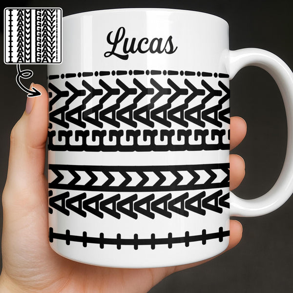I Am Gay Hidden Message Pattern Personalized Pride Design - Personalized Custom Coffee Mug - LPRIDE012_MG