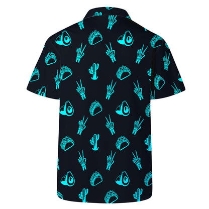 Neon Mexico Vibes - Chemise hawaïenne unisexe personnalisée - ME004_HW