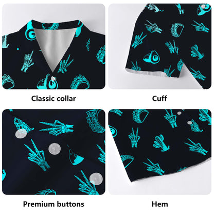 Neon Mexico Vibes - Chemise hawaïenne unisexe personnalisée - ME004_HW