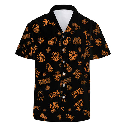 Icono de doodle: Camisa hawaiana unisex personalizada - ME005_HW