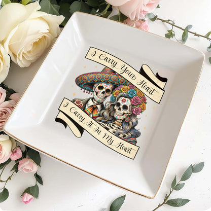 Je porte ton cœur, je le porte dans mon cœur - Plat à bijoux personnalisé - ME008_SCRD