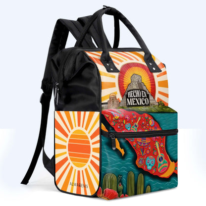 Hecho En Mexico - Personalized Custom Duckbilled Travel Backpack - ME009_DKB