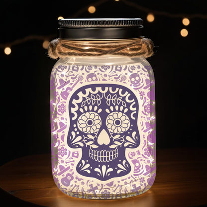 Illuminez le monde - Lampe personnalisée pour bocal Mason - ME010_JARL