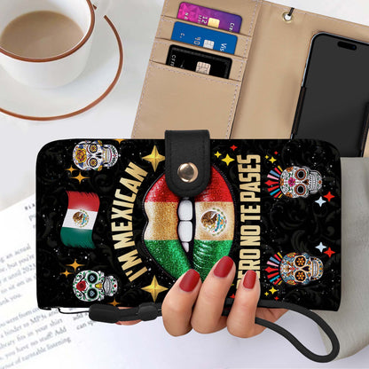 Je suis mexicain, mais je ne te laisse pas tranquille ! - Portefeuille en cuir personnalisé pour téléphone - ME046_PW