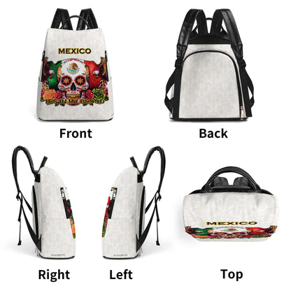 MEXIQUE. J'AI L'ÂME DANS LE SANG - Sac à dos en cuir personnalisé - ME047_BP