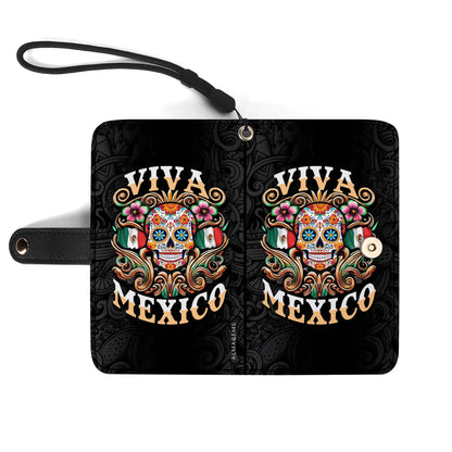 Viva Mexico - Personalized Custom Phone Leather Wallet - ME057_PW