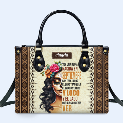 Je suis une reine - Sac à main en cuir personnalisé - ME062_HB