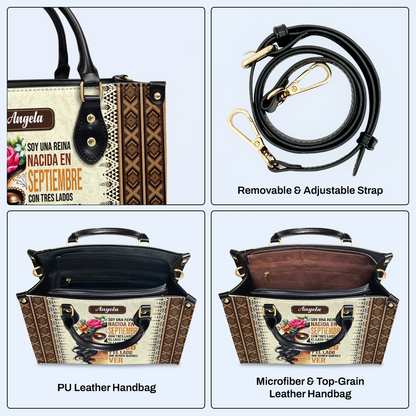 Je suis une reine - Sac à main en cuir personnalisé - ME062_HB