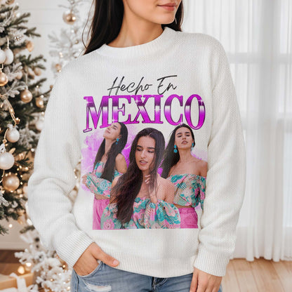 Hecho En Mexico Bright Floral Pattern Fashion Sweatshirt